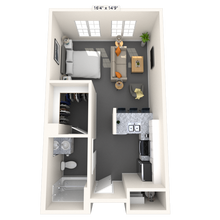 Studio 0x1 486-583 SF 3254 floor plan